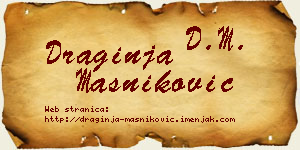 Draginja Masniković vizit kartica